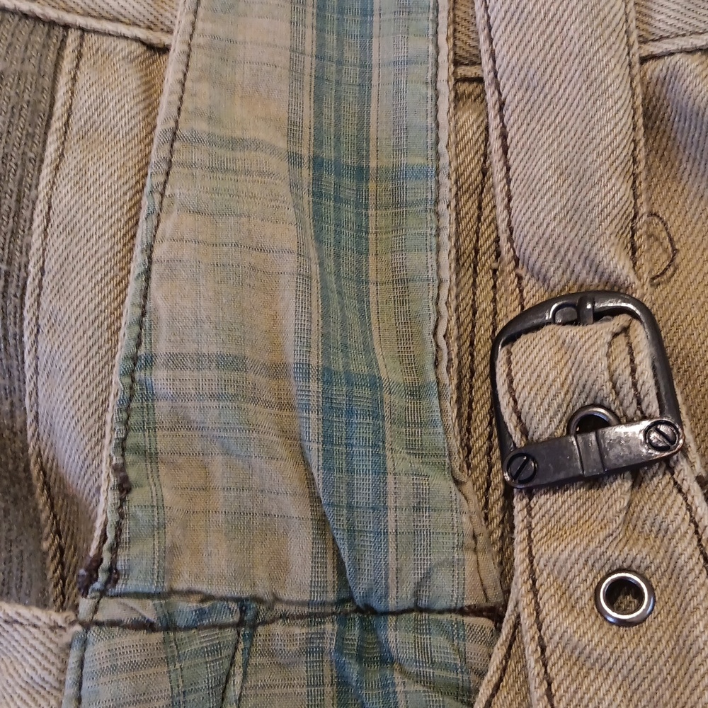 Free People Olive Green Khaki And Knit Mini Dress - Picture 9 of 9